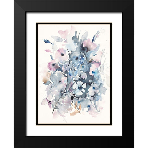 Beautiful Tangles Black Modern Wood Framed Art Print with Double Matting by Johannesson, Karin