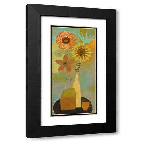 Todays Bouquet 2 Black Modern Wood Framed Art Print with Double Matting by Faust, Richard