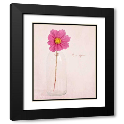 Quiet Floral Setting 1 Black Modern Wood Framed Art Print with Double Matting by Susannah Tucker Photography