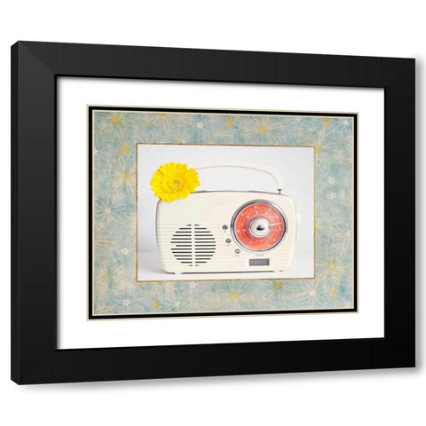 Back In Time White Radio_border Black Modern Wood Framed Art Print with Double Matting by Susannah Tucker Photography