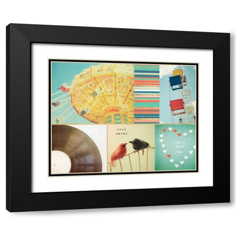 Lets Have Fun Together Black Modern Wood Framed Art Print with Double Matting by Susannah Tucker Photography