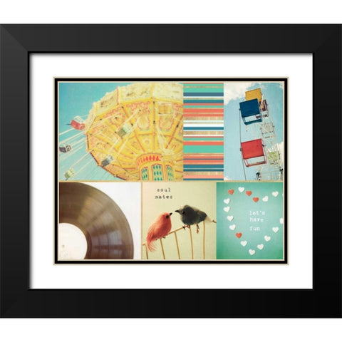 Lets Have Fun Together Black Modern Wood Framed Art Print with Double Matting by Susannah Tucker Photography