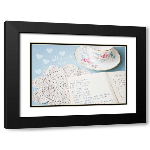 Add a Pinch of Love Black Modern Wood Framed Art Print with Double Matting by Susannah Tucker Photography