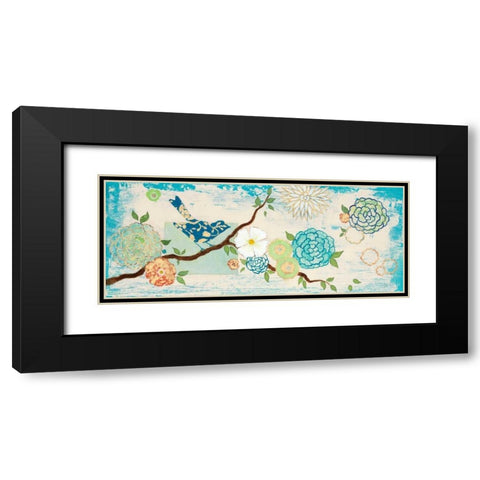 Heavenly Birds  Black Modern Wood Framed Art Print with Double Matting by Studio M