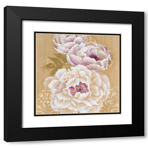 Opulent Simplicity Square Black Modern Wood Framed Art Print with Double Matting by Studio M