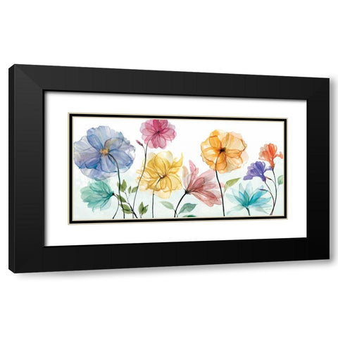 Jardin Transparente  Black Modern Wood Framed Art Print with Double Matting by Studio Rofino