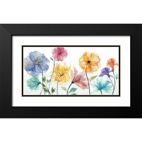 Jardin Transparente  Black Modern Wood Framed Art Print with Double Matting by Studio Rofino