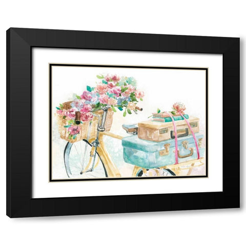 My Pretty Bicycle Black Modern Wood Framed Art Print with Double Matting by Studio Rofino