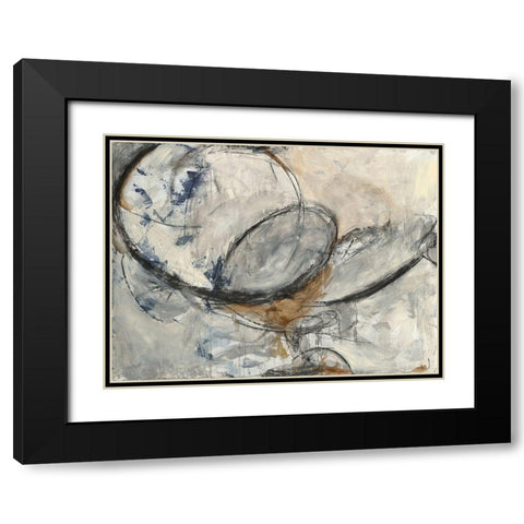 Exposed Black Modern Wood Framed Art Print with Double Matting by Green, Elise