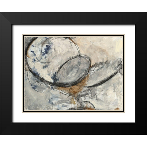 Exposed Black Modern Wood Framed Art Print with Double Matting by Green, Elise