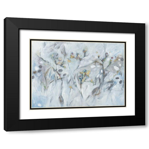 Botanical Invisioned Black Modern Wood Framed Art Print with Double Matting by Green, Elise