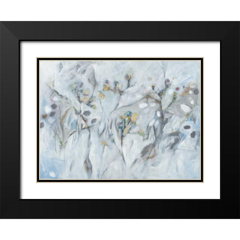 Botanical Invisioned Black Modern Wood Framed Art Print with Double Matting by Green, Elise