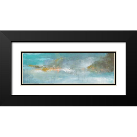 Evening Mist Black Modern Wood Framed Art Print with Double Matting by Green, Elise