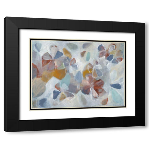 Urban Floral Black Modern Wood Framed Art Print with Double Matting by Green, Elise
