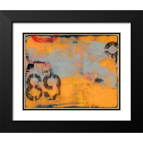 Urban Collage 89 Black Modern Wood Framed Art Print with Double Matting by Fainelli, Deanna