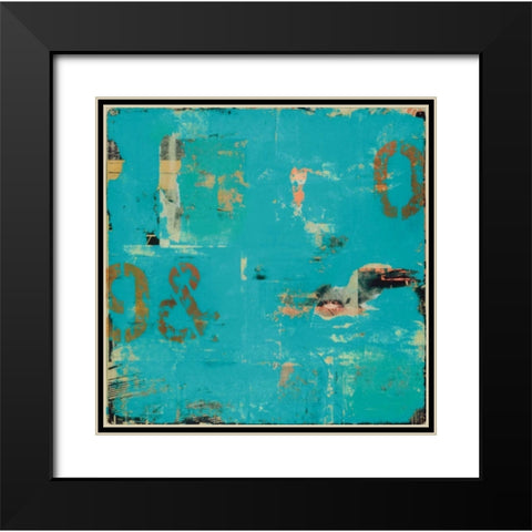 Urban Collage 90 Black Modern Wood Framed Art Print with Double Matting by Fainelli, Deanna