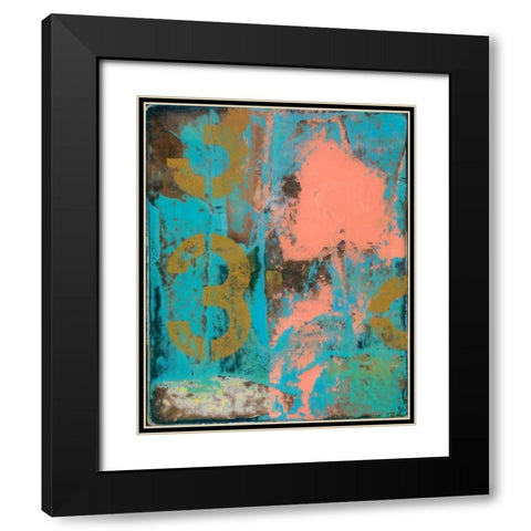 Urban Collage 33 Black Modern Wood Framed Art Print with Double Matting by Fainelli, Deanna