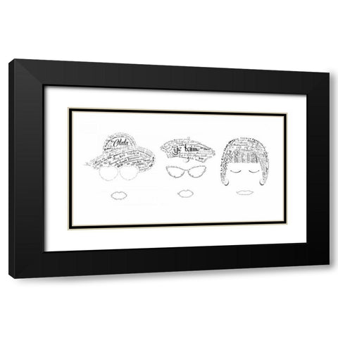 As The French Say-Ladies Black Modern Wood Framed Art Print with Double Matting by De Lauzun, Marion