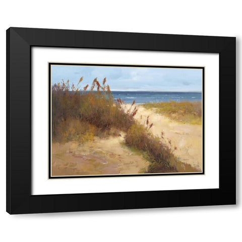 Beach Trail 2 Black Modern Wood Framed Art Print with Double Matting by Stefano