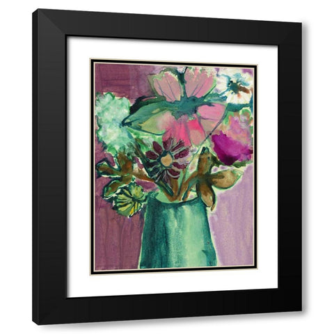 Charlottes Garden, Still Life 1 Black Modern Wood Framed Art Print with Double Matting by Sandland, Colleen