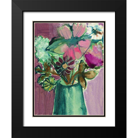 Charlottes Garden, Still Life 1 Black Modern Wood Framed Art Print with Double Matting by Sandland, Colleen