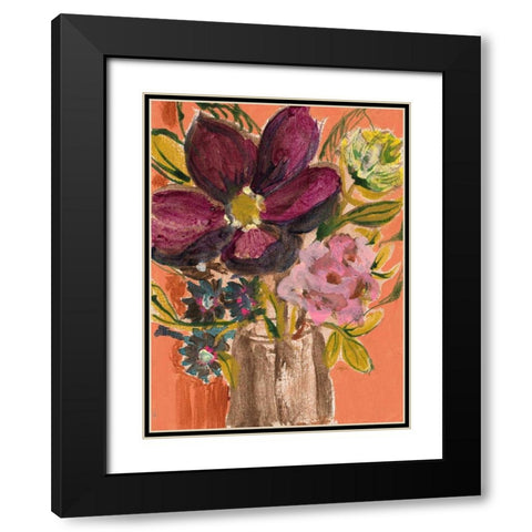 Charlottes Garden, Still Life 2 Black Modern Wood Framed Art Print with Double Matting by Sandland, Colleen