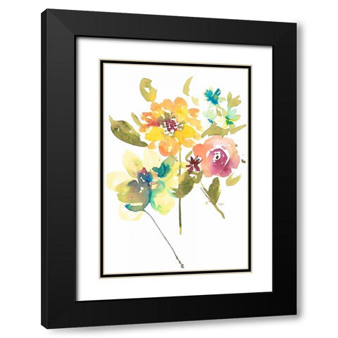 So Cheerful 2 Black Modern Wood Framed Art Print with Double Matting by Sandland, Colleen