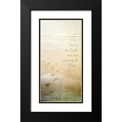 Rest In The Lord Black Modern Wood Framed Art Print with Double Matting by Dickinson, Robin