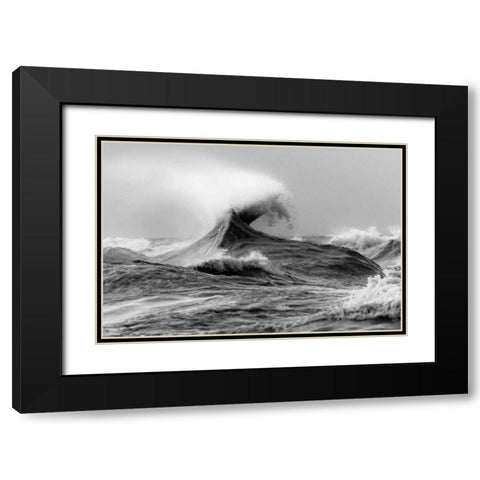 November Gales 1 Black Modern Wood Framed Art Print with Double Matting by Mark Spowart Photography