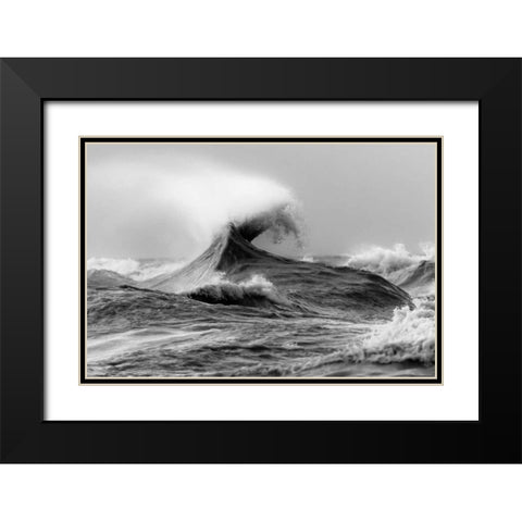 November Gales 1 Black Modern Wood Framed Art Print with Double Matting by Mark Spowart Photography