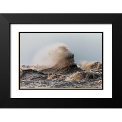 Storm Black Modern Wood Framed Art Print with Double Matting by Mark Spowart Photography