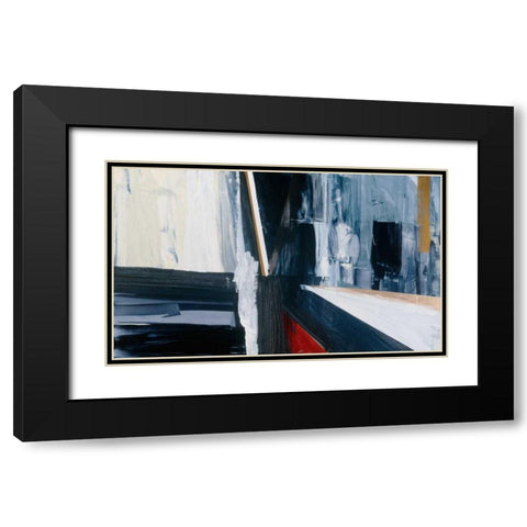Liniar Revival 2 Black Modern Wood Framed Art Print with Double Matting by Aubrey