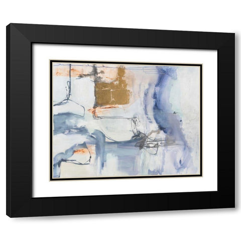 Lively Motion Black Modern Wood Framed Art Print with Double Matting by Aubrey