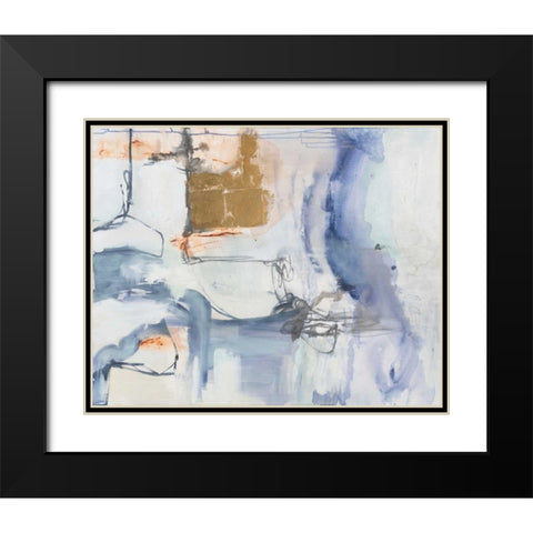 Lively Motion Black Modern Wood Framed Art Print with Double Matting by Aubrey