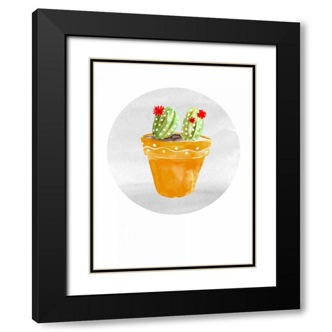 Mojave Cactus 4 Black Modern Wood Framed Art Print with Double Matting by Smith, Crystal