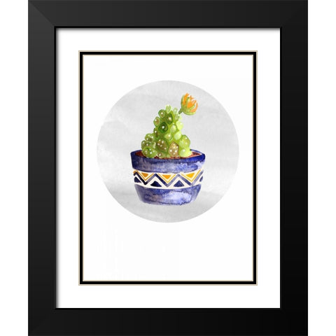 Mojave Cactus 5 Black Modern Wood Framed Art Print with Double Matting by Smith, Crystal