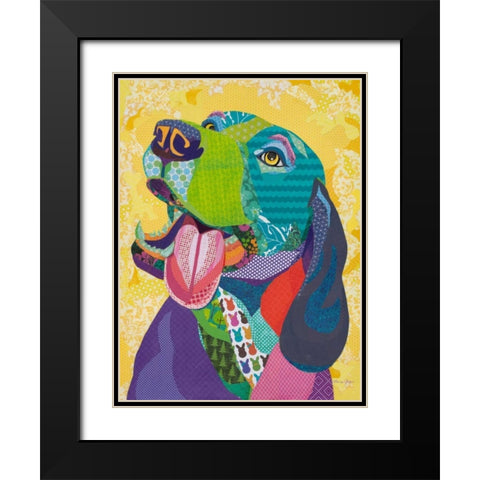 Warm Reception Black Modern Wood Framed Art Print with Double Matting by Paper Pictures By Laura