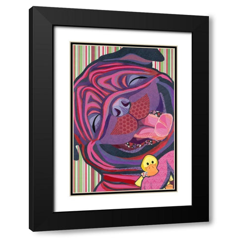 Favorite Toy Black Modern Wood Framed Art Print with Double Matting by Paper Pictures By Laura