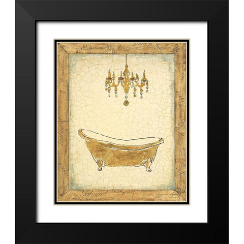 Golden Relaxation Black Modern Wood Framed Art Print with Double Matting by Studio