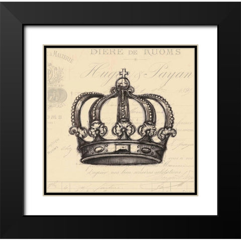 Documented Monarchy Black Modern Wood Framed Art Print with Double Matting by Z Studio