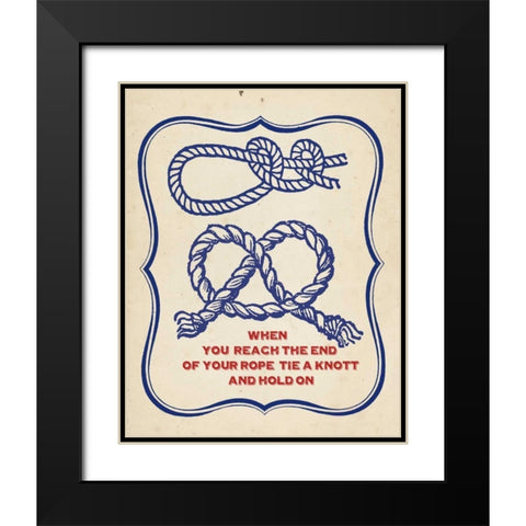 Nautical Advice 4 Black Modern Wood Framed Art Print with Double Matting by Z Studio