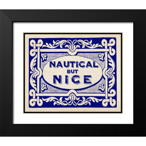 Nautical Advice 6 Black Modern Wood Framed Art Print with Double Matting by Z Studio