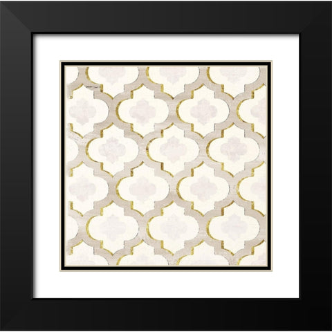 GILDED AESTHETIC MOROCCAN Black Modern Wood Framed Art Print with Double Matting by Dos Santos, Bella