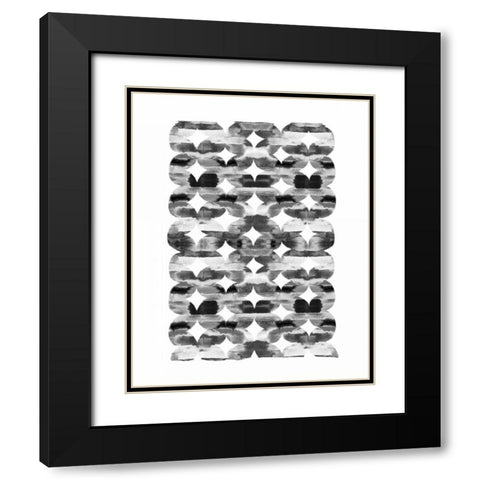 Global Influence 1  Black Modern Wood Framed Art Print with Double Matting by Dos Santos, Bella