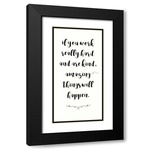 Amazing Things Will Happen 2 Black Modern Wood Framed Art Print with Double Matting by Dos Santos, Bella