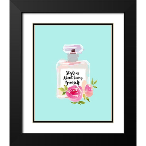 Style Is About Black Modern Wood Framed Art Print with Double Matting by Dos Santos, Bella