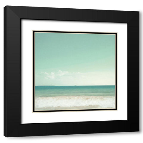 Sea View Black Modern Wood Framed Art Print with Double Matting by Dos Santos, Bella