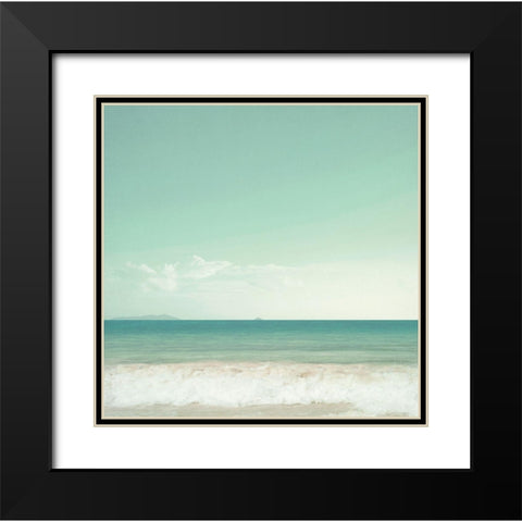 Sea View Black Modern Wood Framed Art Print with Double Matting by Dos Santos, Bella