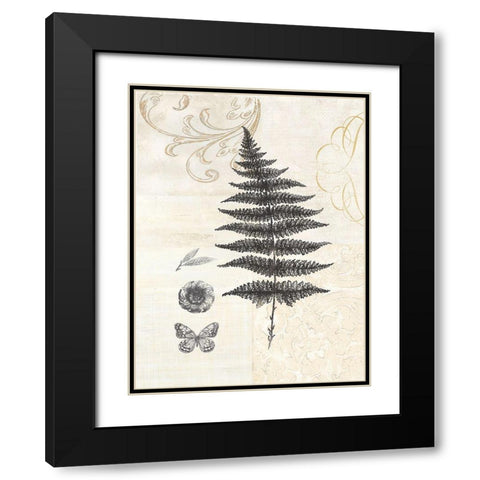 CLASSIC FERN Black Modern Wood Framed Art Print with Double Matting by Ross, Devon