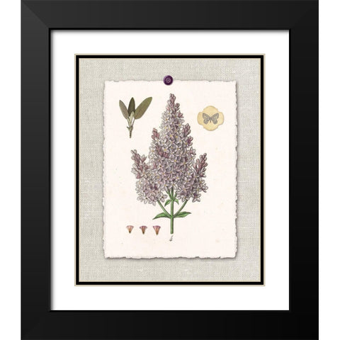 Paris Flea Market Lilacs Black Modern Wood Framed Art Print with Double Matting by Ross, Devon